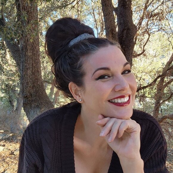 Knit Hair Scrunchie, Gray, Handknit Ponytail Holder, "Storm Cloud" Hair Tie Band - Picture 9 of 10